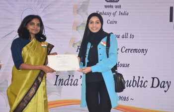 Felicitation of Bharat Ko Janiye Quiz Winners by Embassy of India, Cairo